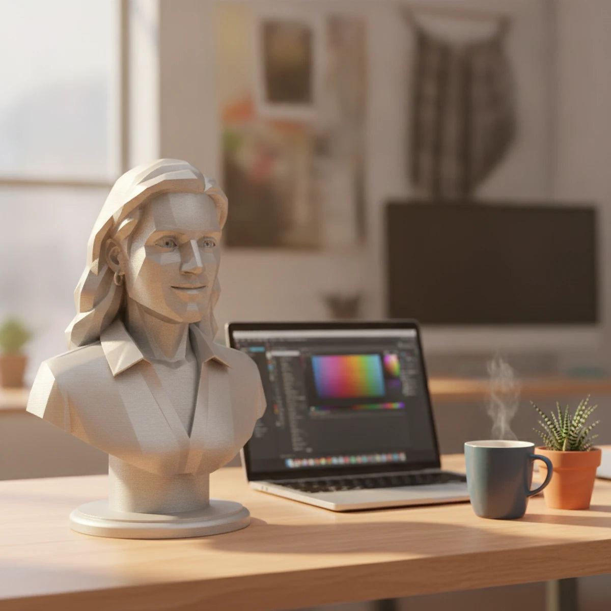 Figura personalizada en estilo Low poly